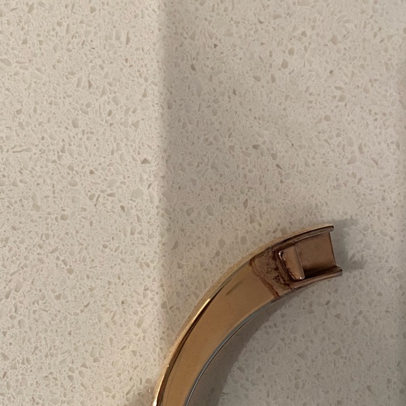 Rose gold Swarovski diamond bangle - Picture 7 of 8